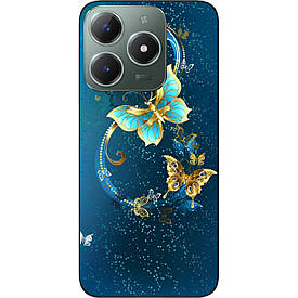 Чохол силіконовий Case для Realme С61 4G з картинкою Красиві метелики