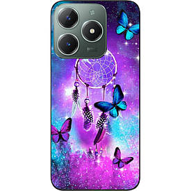 Чохол силіконовий Case для Realme С61 4G з картинкою Метелики й оберег