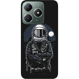 Чохол силіконовий Case для Realme С61 4G з картинкою Космонавт і місяць