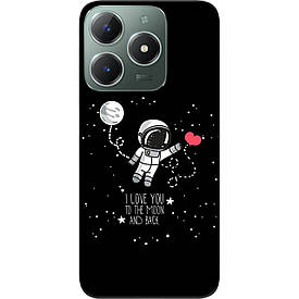 Чохол силіконовий Case для Realme С61 4G з картинкою Любов до місяця