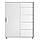 Сучасна стильна низька міні шафа купе біла 1 метр для одягу з шухлядами та штангою Кейс 1Д5Ш Миро-Марк, фото 2