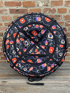 Тюбінг Tik-Tok 100 см чорний