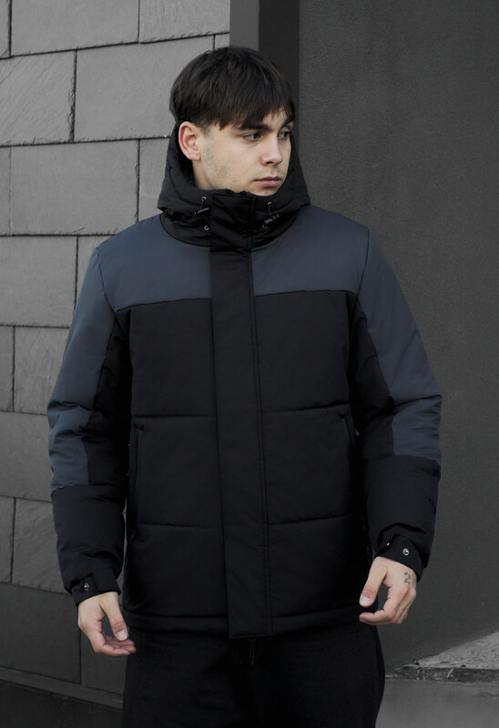 Повсякденна зимова куртка Staff qux black & gray