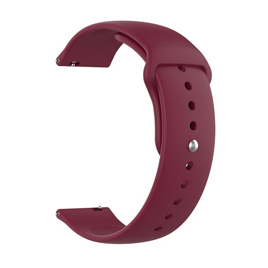 Силіконовий ремінець для Amazfit Active 2R (A2437) | HMU | бордовий