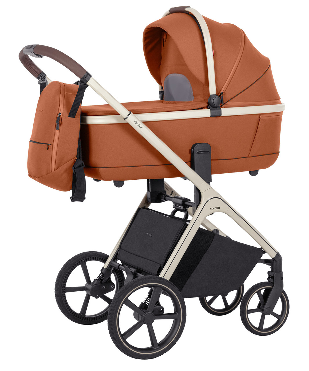 Коляска універсальна 2в1 CARRELLO Vector CRL-6550, Coral Orange