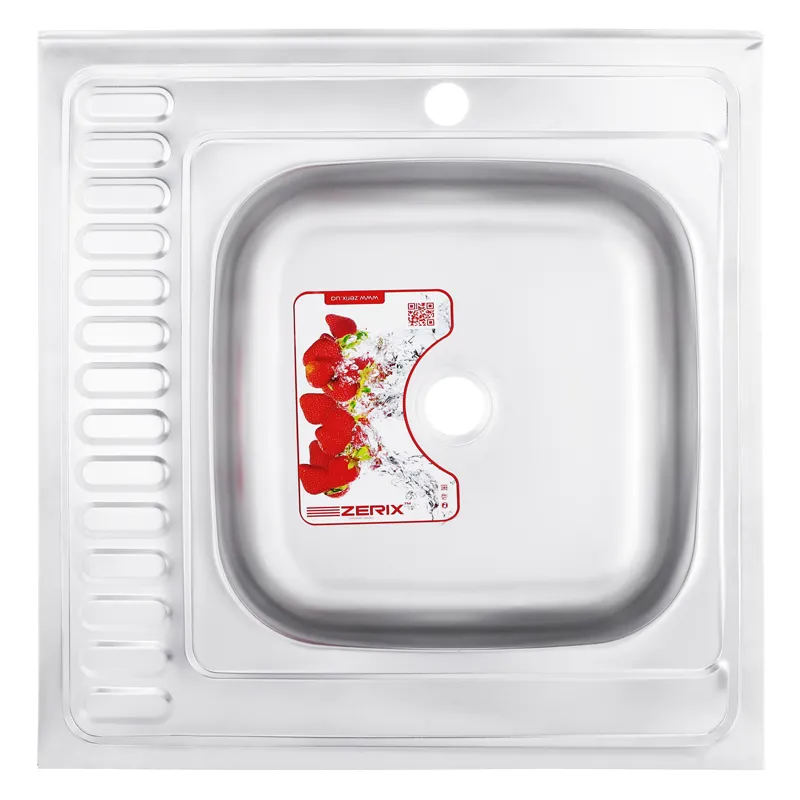 Мійка кухонна ZERIX Z6060R-06-160MD (MICRO DECOR) (ZS0589) kr, фото 1