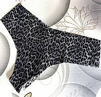 Трусики сіро-чорний леопард Victoria's Secret розмір S