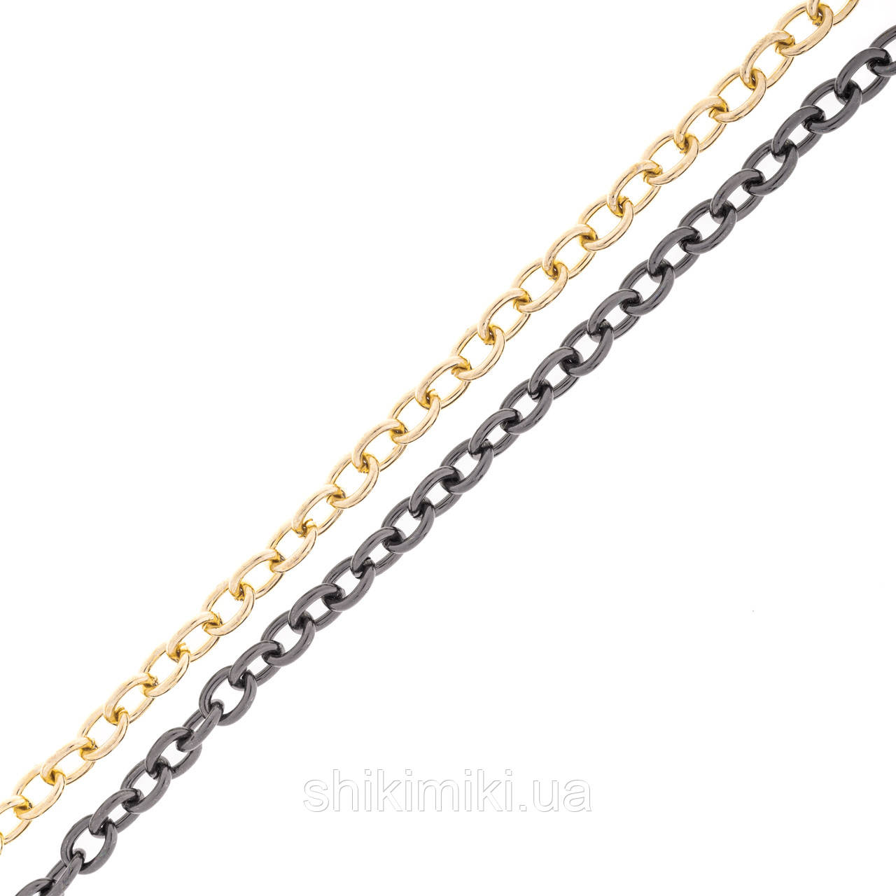 Ланцюжок для сумки Z521-2 середній, колір чорний нікель, фото 1