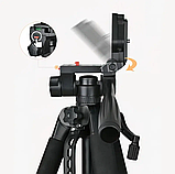 Штатив-тренога 170 см для зйомки з рівнем та чохлом, для фотоапарата та телефону., фото 4