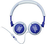 Дитячі навушники дротові JBL Junior 320 (JBLJR320BLU) блакитні, фото 4