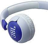 Дитячі навушники дротові JBL Junior 320 (JBLJR320BLU) блакитні, фото 3