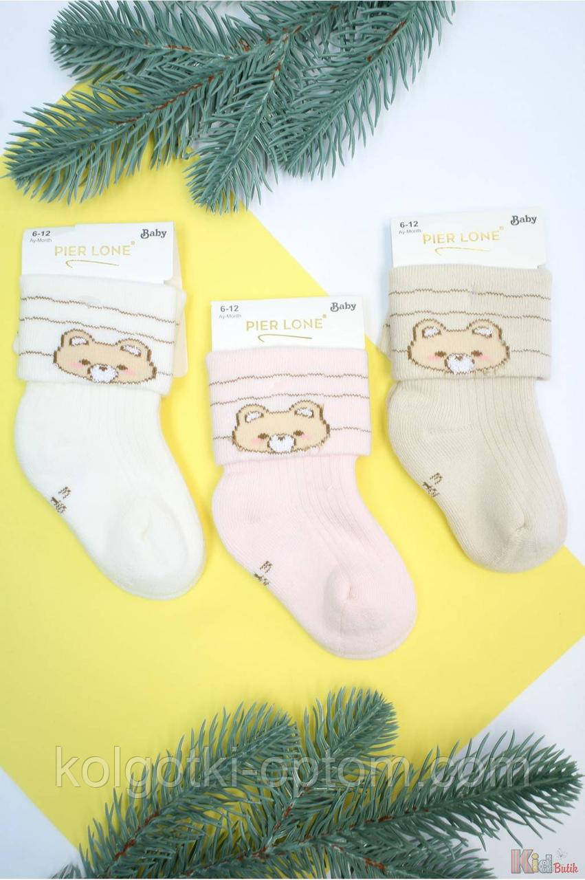 ОПТОМ Шкарпетки махрові "Teddy Baby" ароматизовані (7 / 0-3 міс.)  Pier Lone 8681788612870, фото 1