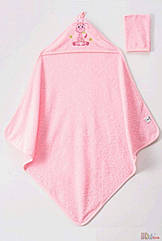 ОПТОМ Рушник-куточок рожевий "Жираф" Ramel Kids 2125000860213