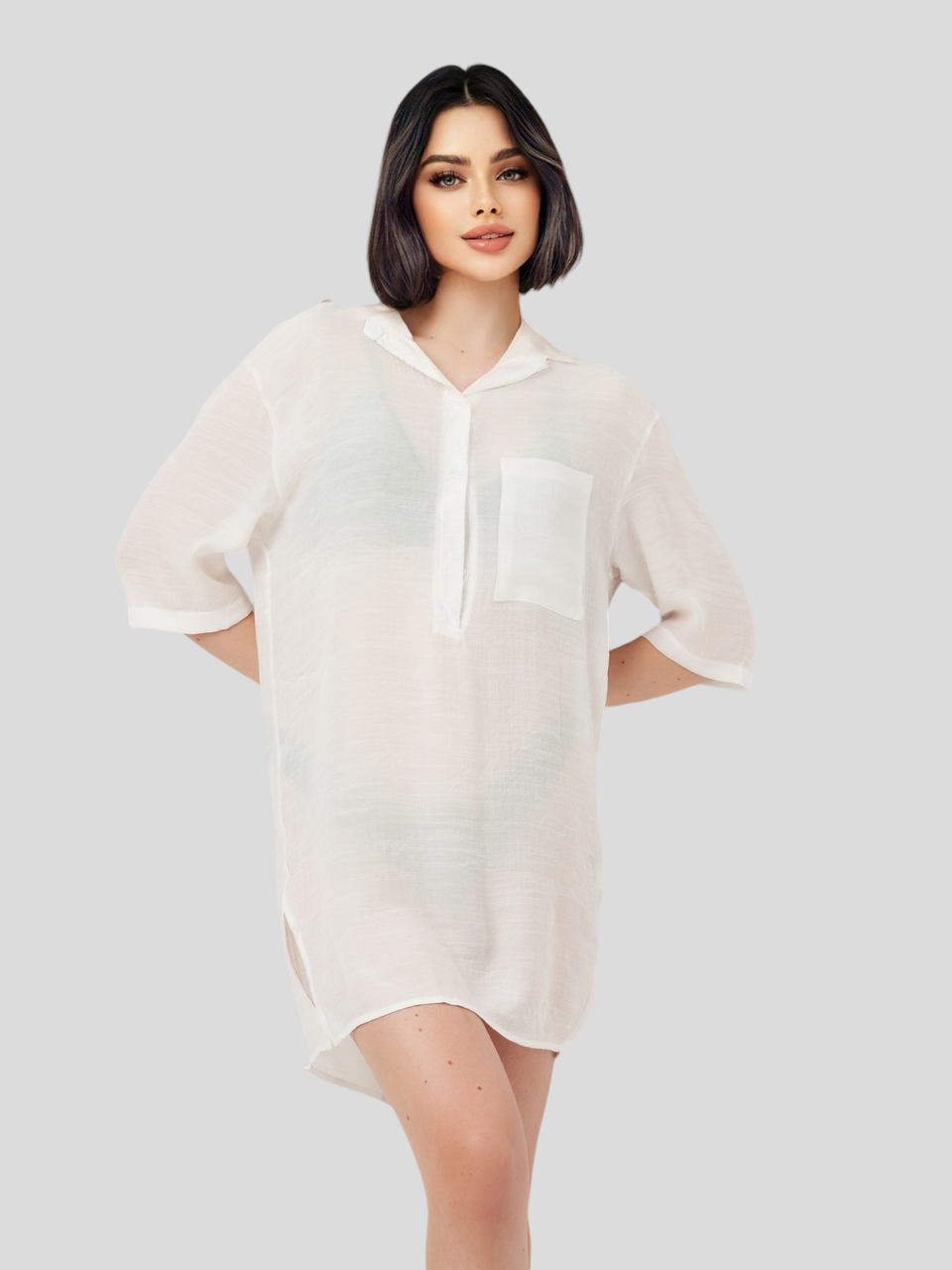 ОПТТуника Z.Five 019 Эля белый(В НАЛИЧИИ ТОЛЬКО 46 48 50 52 54 56 УКР р-ры)