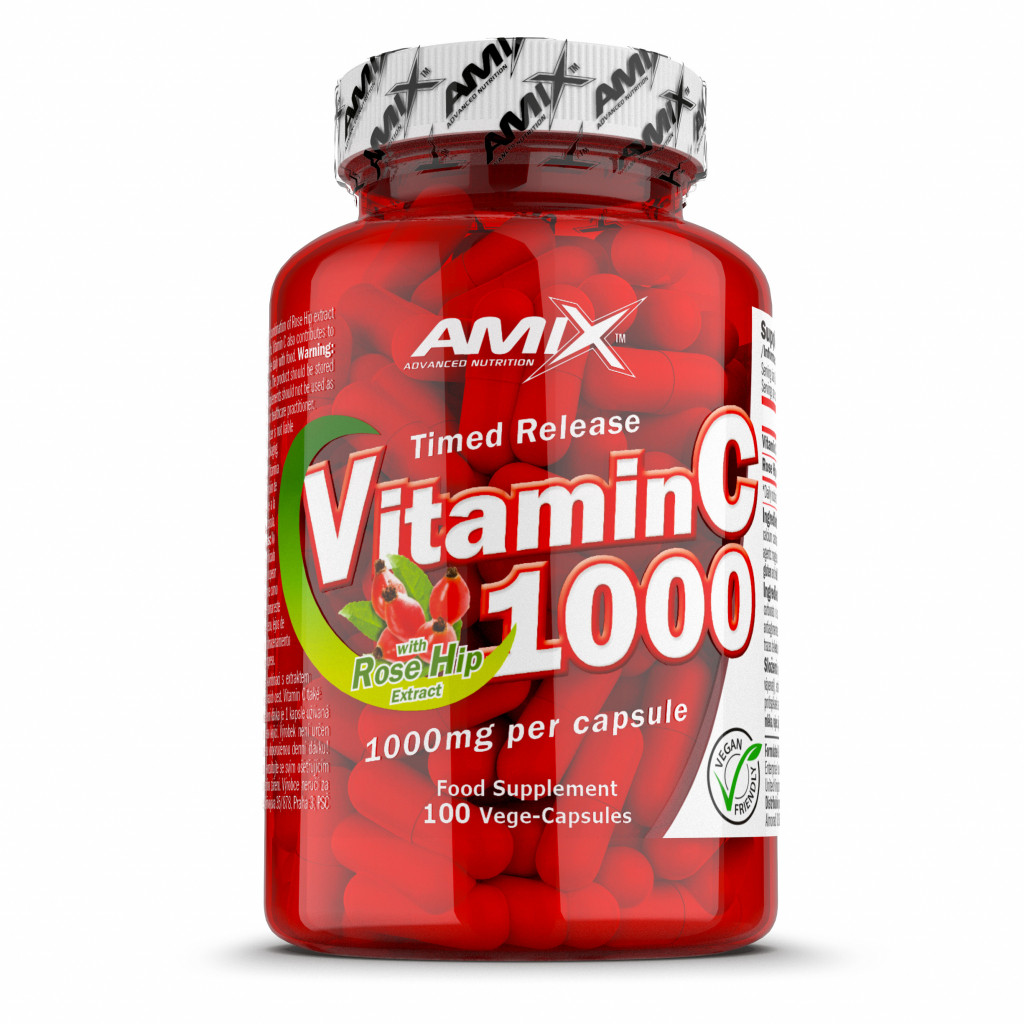 Вітамін С Amix Nutrition Vitamin C 1000 mg with RoseHip 1000 mg 100 caps