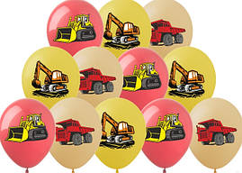 Повітряні кульки Будівельна техніка 12" (100 шт) ТМ Show