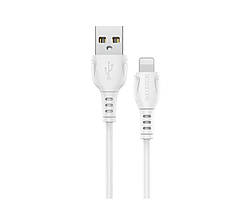 Кабель BOROFONE BX51 USB to iP 2.4A,1m, PVC, PVC connectors, White