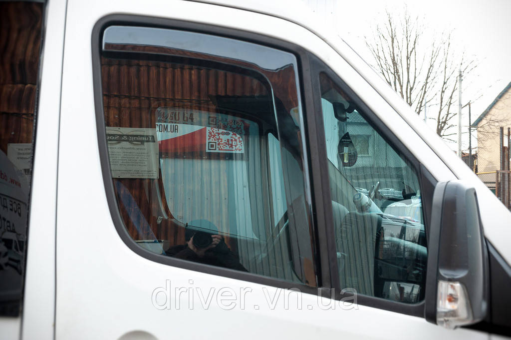 Ветровики вставные (полупрозрачные, 2 шт., Cagatay) для Mercedes Sprinter W906 2006-2018 гг