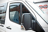Ветровики вставные (полупрозрачные, 2 шт., Cagatay) для Mercedes Sprinter W906 2006-2018 гг, фото 4