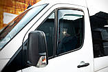 Ветровики вставные (полупрозрачные, 2 шт., Cagatay) для Mercedes Sprinter W906 2006-2018 гг, фото 5