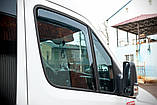 Ветровики вставные (полупрозрачные, 2 шт., Cagatay) для Mercedes Sprinter W906 2006-2018 гг, фото 6