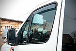 Ветровики вставные (полупрозрачные, 2 шт., Cagatay) для Mercedes Sprinter W906 2006-2018 гг, фото 7
