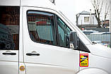 Ветровики вставные (полупрозрачные, 2 шт., Cagatay) для Mercedes Sprinter W906 2006-2018 гг, фото 11