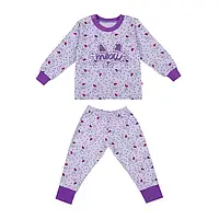 Піжама дитяча GABBI PGD-24-11 * Котики* Бузковий на зріст 80 (14226)
