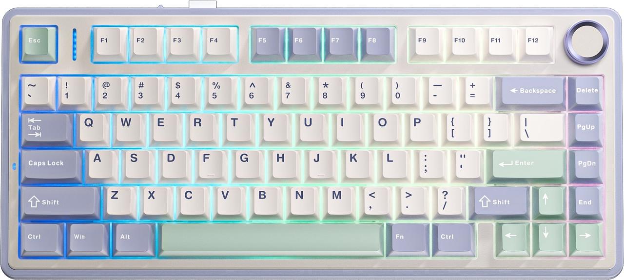 Клавіатура бездротова Aula F75 White (6948391208640), фото 1