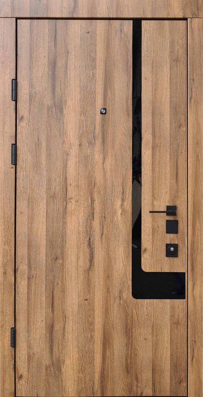 Вхідні двері Qdoors Авангард Босфор-Ак дуб артизан/біла емаль