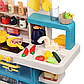 Дитяча ігрова кухня "Spray Kitchen" велика, звук, вода, світло, пара, 80 предметів, 93см, синя, 889-271, фото 5