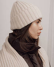 Шапка SumWin 14522 светло-бежевая