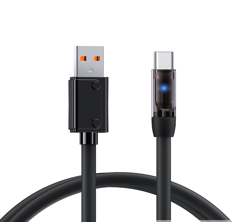 Кабель Remax RC-C110 Mecha Series 100W  Type-C 1.2 м. black