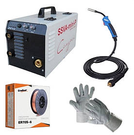 Зварювальний інверторний напівавтомат SSVA-MINI-Р «САМУРАЙ» з пальником MB 15 Parweld