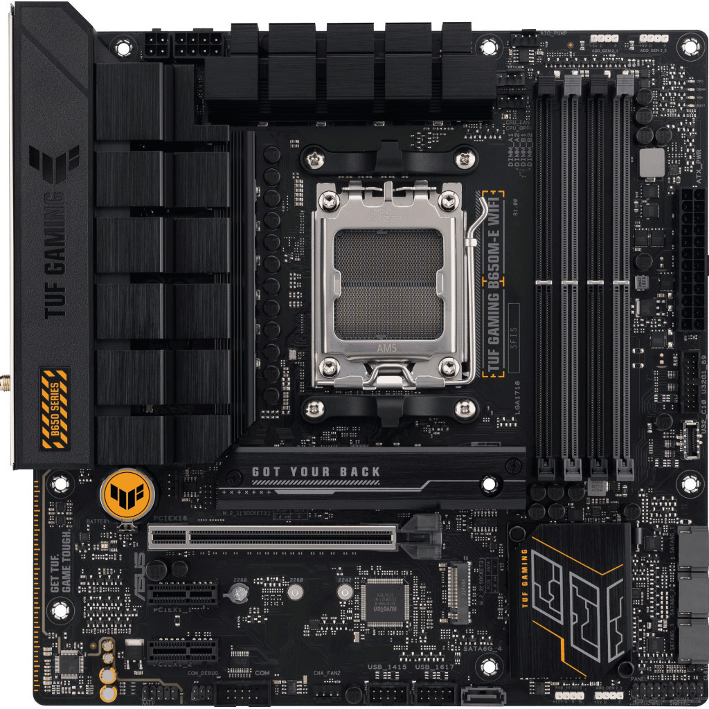 Материнська плата TUF GAMING B650M-E WIFI AM5 DDR 5 1хHDMI, 2xDisplayPort 4 Wi-Fi micro ATX