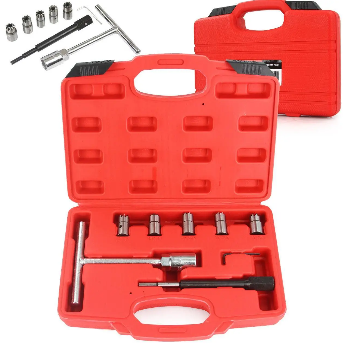 Набір фрез для гнізд форсунок (7 елементів) MAR-POL M57688, фото 1