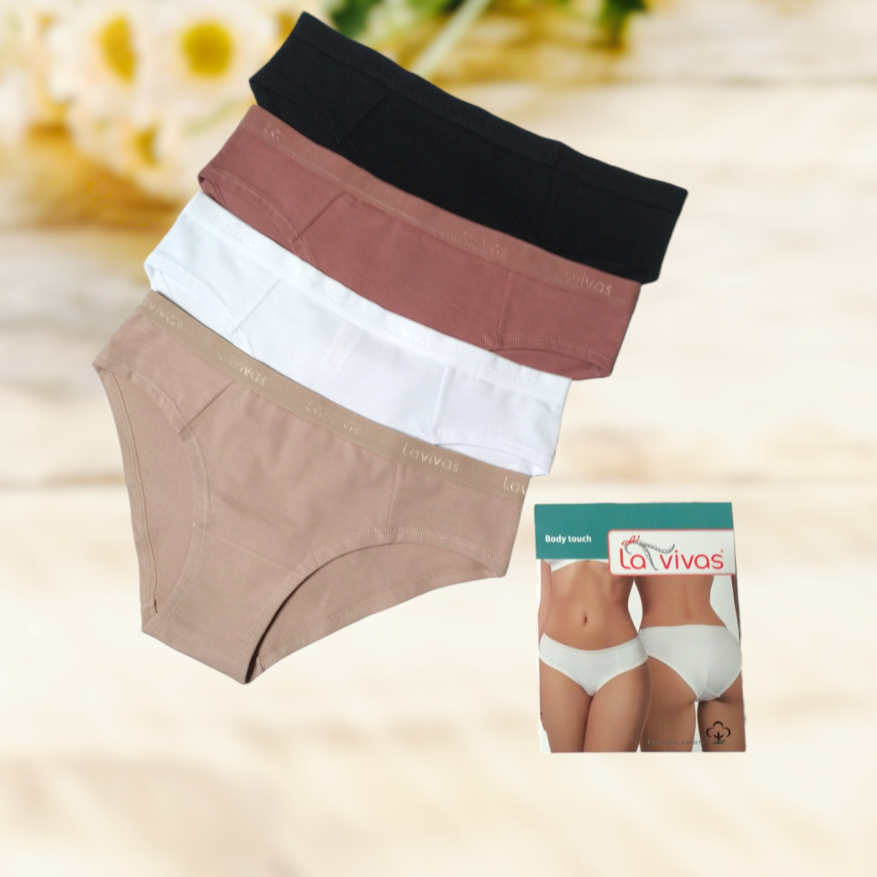 Труси жіночі сліп  La Vivas бавовна 1 шт  Розміри L XL XXL, фото 1