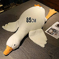 М'яка іграшка плюшевий гусак обіймуся 85 см, іграшка подушка великий гусак-антистрес