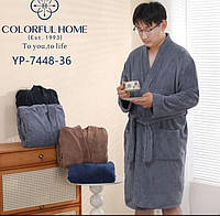 Чоловічий халат з мікрофібри преміум 44-52
