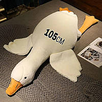 М'яка іграшка плюшевий гусак обіймуся 105 см, іграшка подушка великий гусак-антистрес