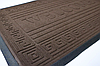 Килимок 90*60 см брудозахисний на гумовій основі коричневий з бортиком, фото 2