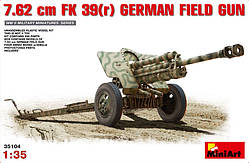 Пластикова модель 1/35 MiniArt 35104 Німецка польова гармата 7,62см FK 39(r)
