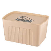 Популярний! Контейнер для зберігання Ardesto З кришкою Бежевий 23 л (ARHC2523B) - Краща якість тільки на Nukleon.com.ua