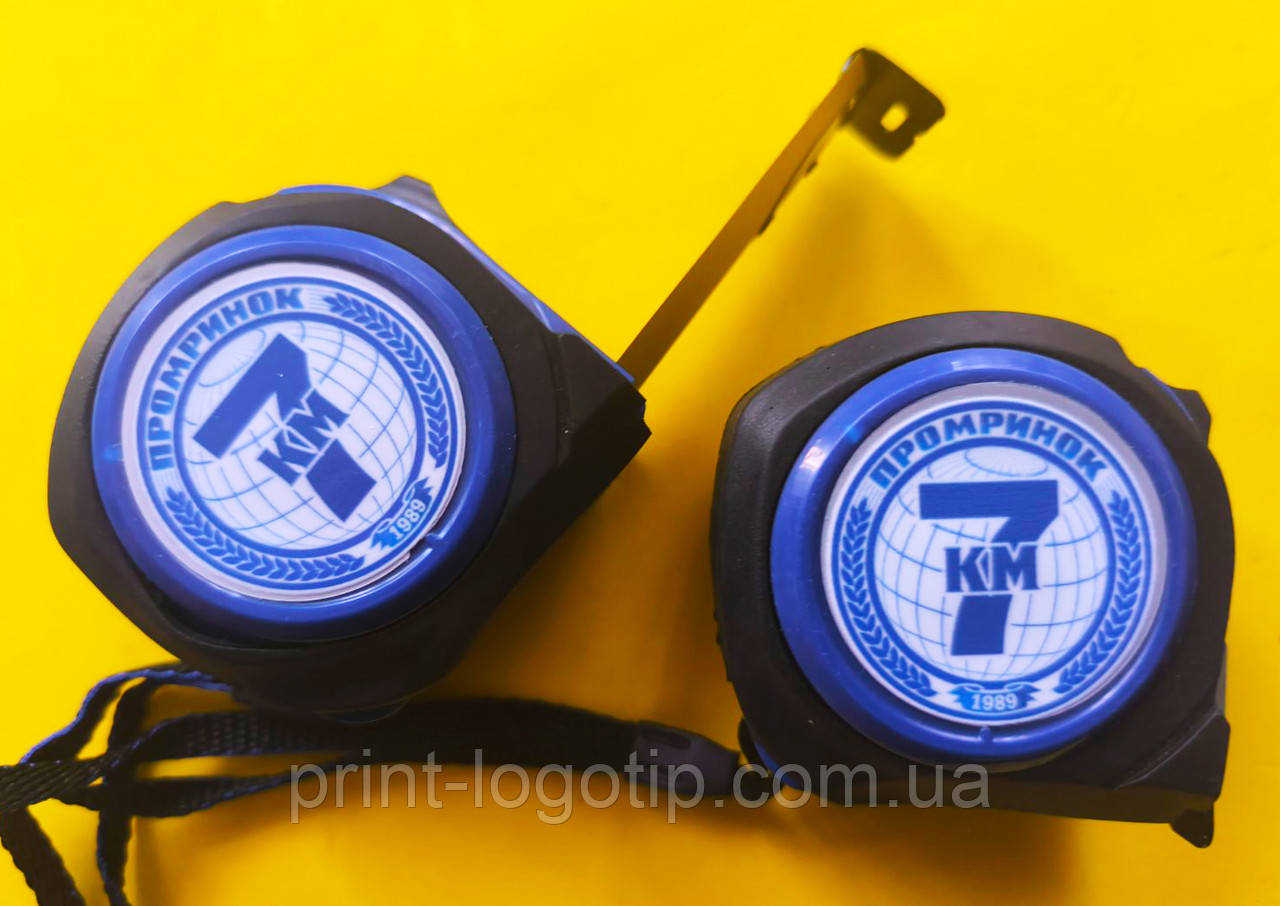 Рулетки з логотипом, нанесення логотипа на рулетку, фото 1