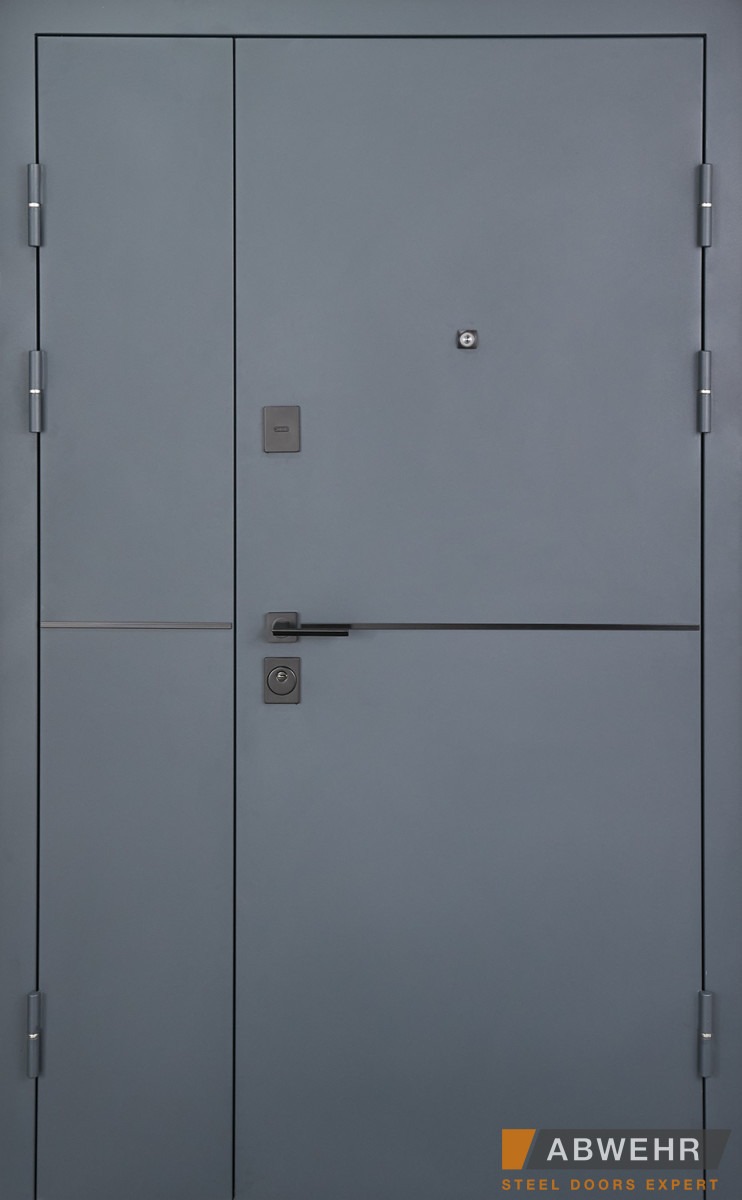 Вхідні двері модель Solid Defender RAL 7021Т, ABWEHR 1200, фото 1