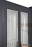 Вхідні двері з терморозривом модель  Country NeoGlass (RAL 7021) комплектація COTTAGE, ABWEHR, фото 4