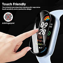 Захисна плівка з рамкою для фітнес-браслета Xiaomi Mi Band 8 і 9, 1 штука, фото 7