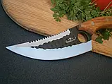Ніж кухонний кухарський Шеф Sonmelony RT-20 фултанг серейтор 27 см, фото 10