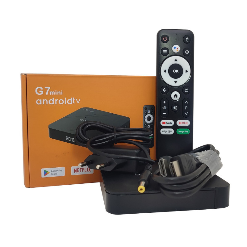 Медіа плеєр G7 mini 2/16 androidTV Android 11 Amlogic S905W2 заводська прошивка