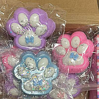 Іграшка-сквіш лапка 12 см котика. Антистрес у формі лапи, лапка-Велика Тютюн іграшка